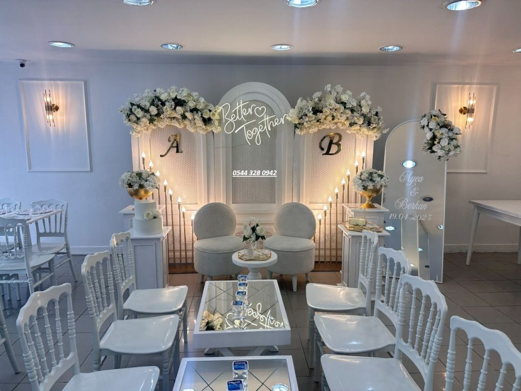 Evde nişan organizasyonu