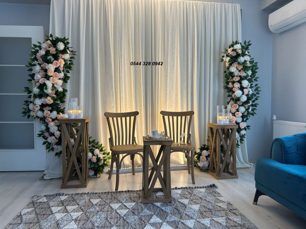 Evde nişan organizasyonu